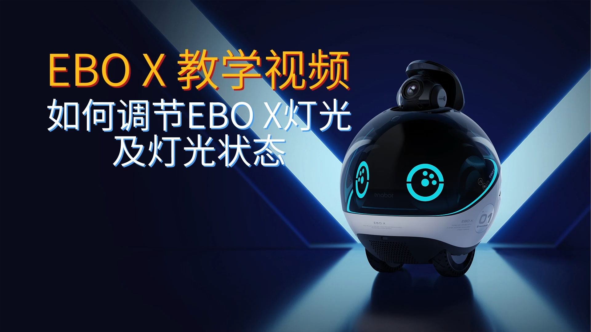 如何调节EBO X 灯光颜色及状态？